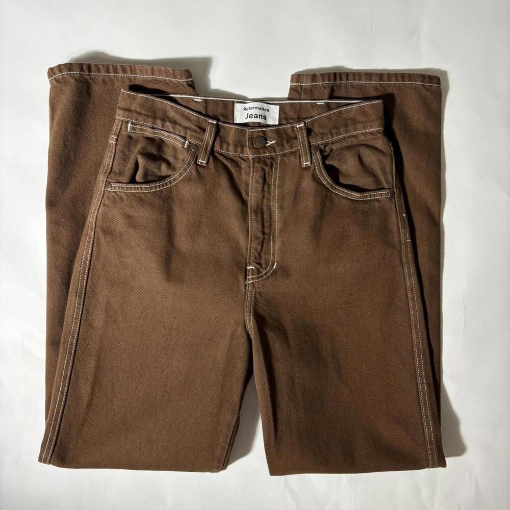 Reformation cowboy high rise straight jeans